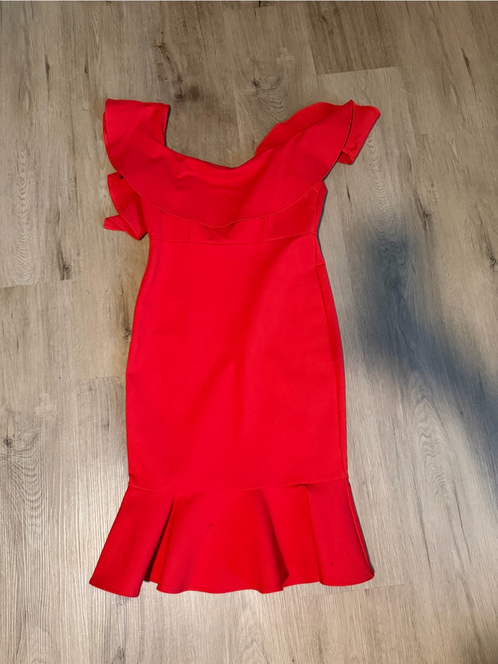 Forever 21 Little Girls Red Ruffle Hem Dress